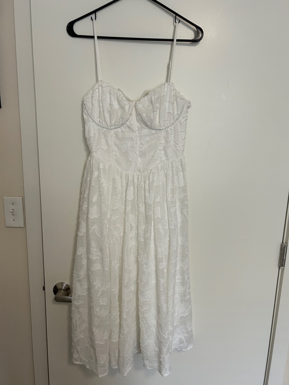 White Lace Corset Dress, Size M